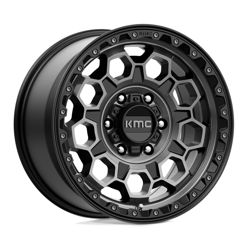 KMC | KM545 TREK 17x9.0 ET18 - SATIN BLACK W/ GRAY TINT