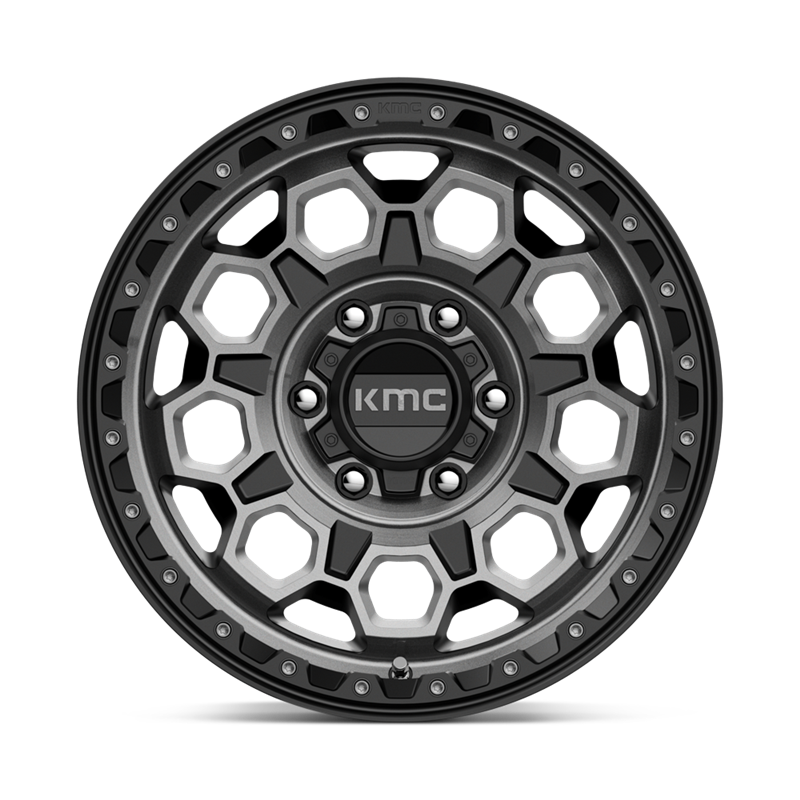 KMC | KM545 TREK 17x9.0 ET18 - SATIN BLACK W/ GRAY TINT