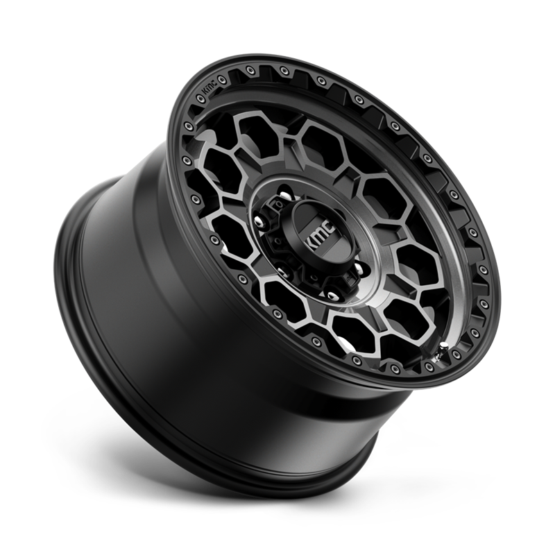 KMC | KM545 TREK 17x9.0 ET18 - SATIN BLACK W/ GRAY TINT