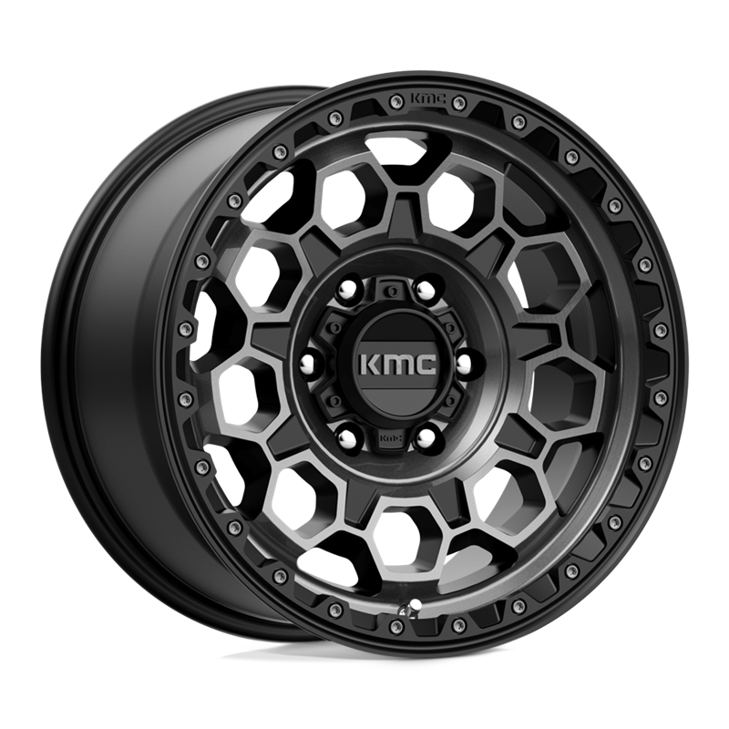 KMC | KM545 TREK 17x9.0 ET0 - SATIN BLACK W/ GRAY TINT