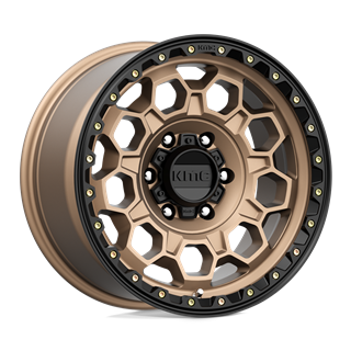 KMC | KM545 TREK 17x9.0 ET0 - MATTE BRONZE W/ BLACK LIP