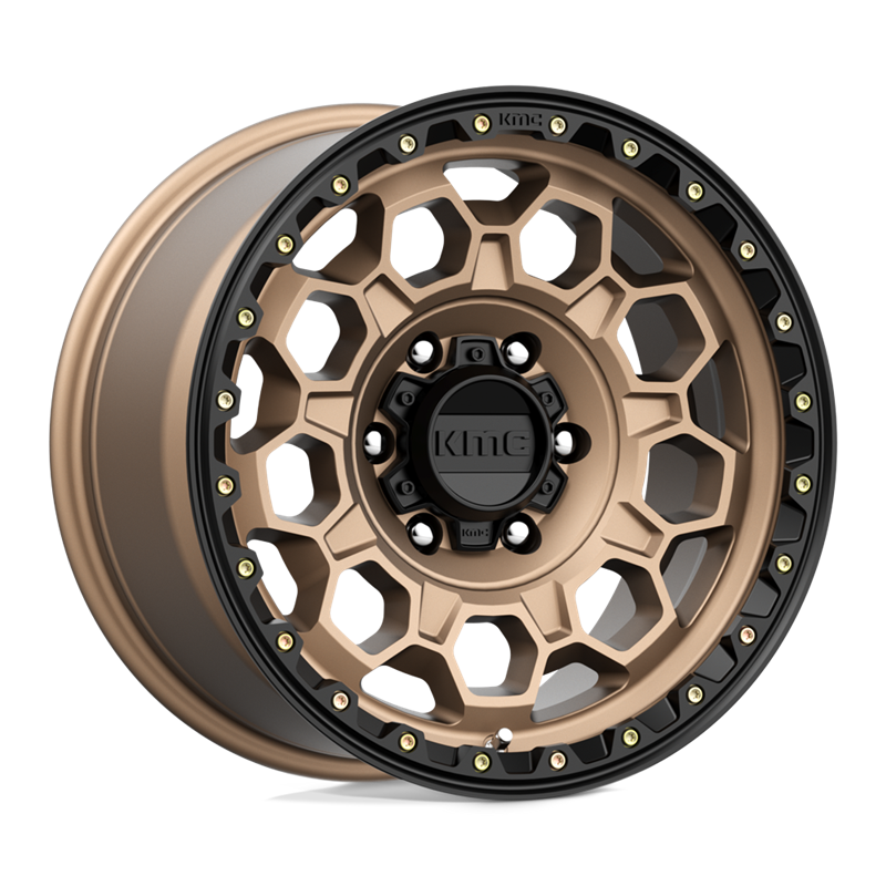 KMC | KM545 TREK 17x9.0 ET0 - MATTE BRONZE W/ BLACK LIP