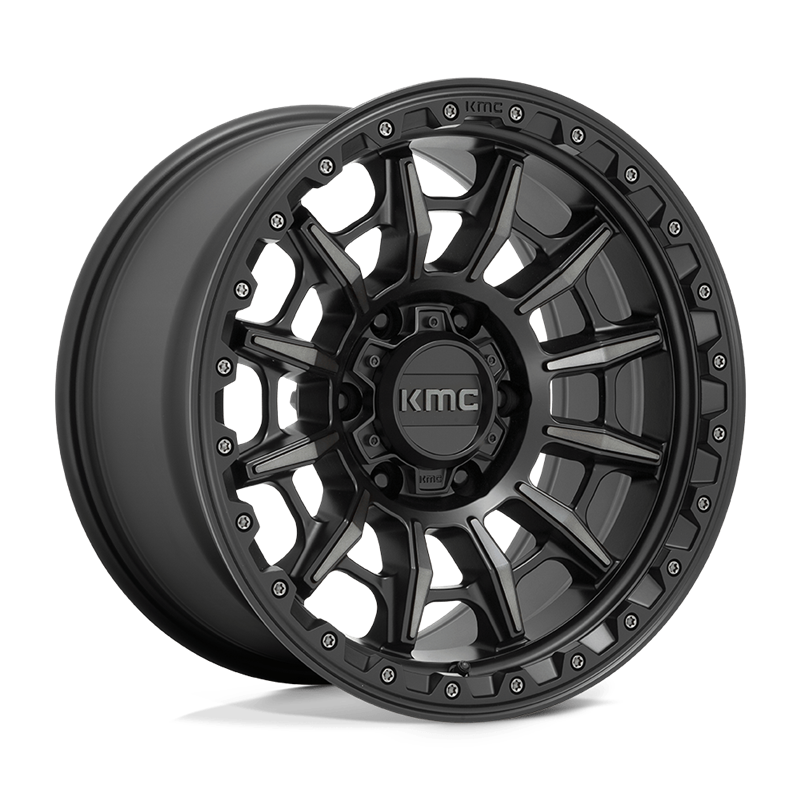 KMC | KM547 CARNAGE 17x9.0 ET0 - SATIN BLACK W/ GRAY TINT