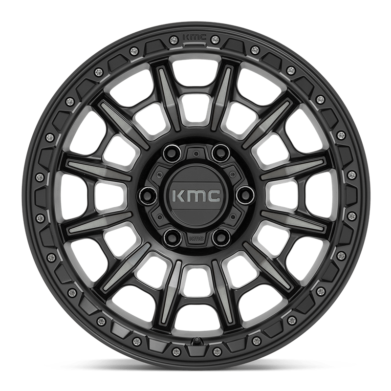 KMC | KM547 CARNAGE 17x9.0 ET0 - SATIN BLACK W/ GRAY TINT