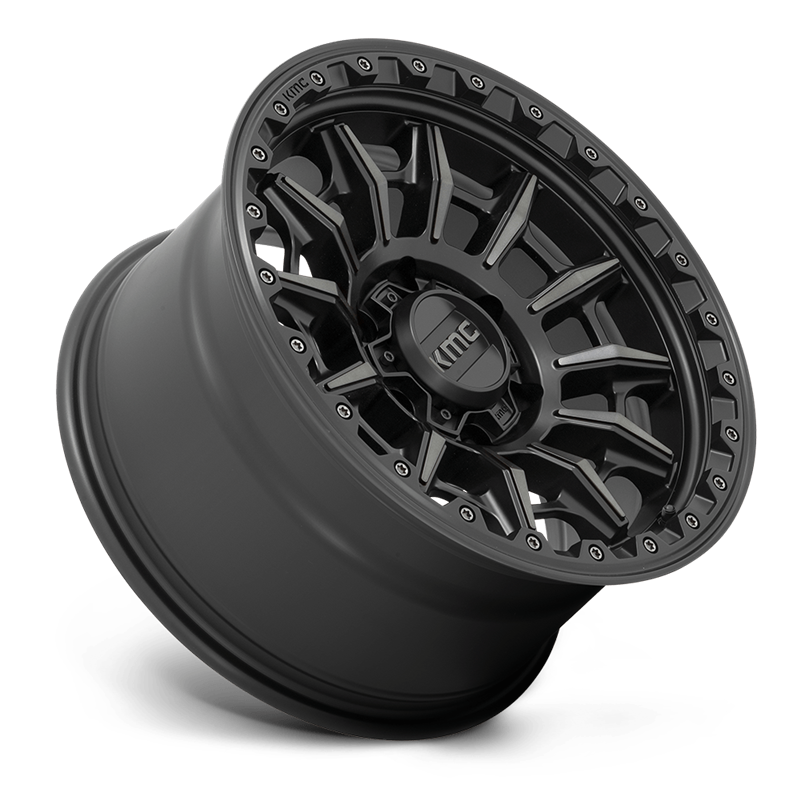 KMC | KM547 CARNAGE 17x9.0 ET0 - SATIN BLACK W/ GRAY TINT