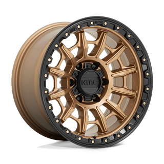 KMC | KM547 CARNAGE 17x9.0 ET0 - MATTE BRONZE W/ BLACK LIP