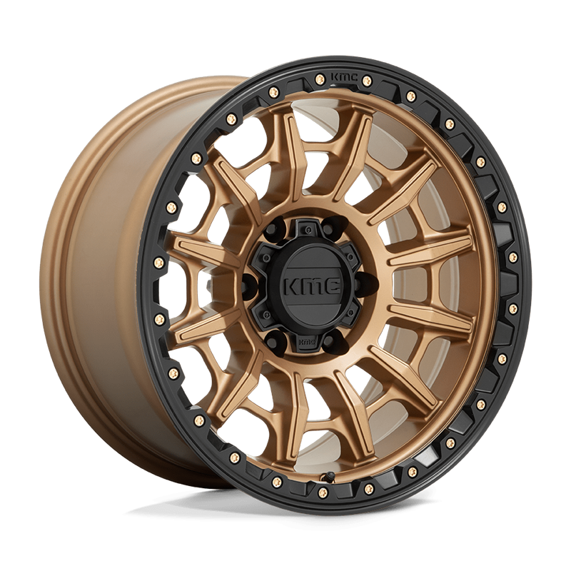 KMC | KM547 CARNAGE 17x9.0 ET0 - MATTE BRONZE W/ BLACK LIP
