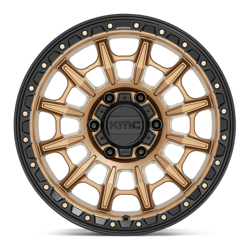 KMC | KM547 CARNAGE 17x9.0 ET0 - MATTE BRONZE W/ BLACK LIP