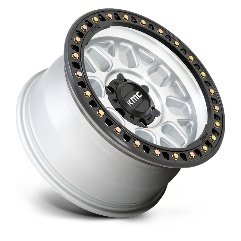 KMC | KM549 GRS 20x9.0 ET0 - MACHINED W/ SATIN BLACK LIP