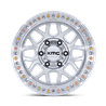 KMC | KM549 GRS 17x8.5 ET0 - GLOSS SILVER W/ MACHINED FACE