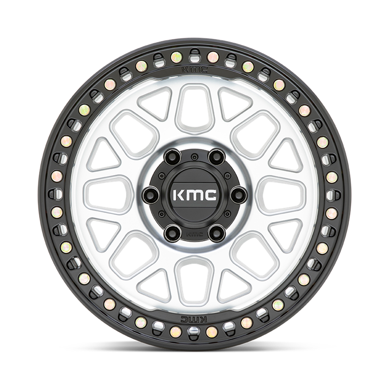 KMC | KM549 GRS 18x8.5 ET0 - MACHINED W/ SATIN BLACK LIP