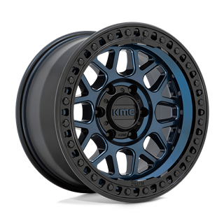 KMC | KM549 GRS 18x8.5 ET0 - MIDNIGHT BLUE W/ GLOSS BLACK LIP