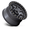 KMC | KM550 RIOT SBL 17x9.0 ET-12 - ANTHRACITE W/ SATIN BLACK LIP