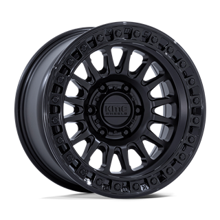 KMC | KM552 IMS 18x9.0 ET0 - MATTE BLACK W/ GLOSS BLACK LIP