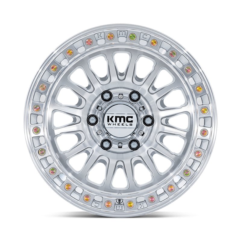 KMC | KM552 IMS 18x9.0 ET18 - GLOSS SILVER W/ MACHINED FACE