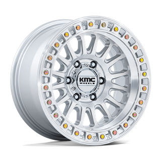 KMC | KM552 IMS 18x9.0 ET18 - GLOSS SILVER W/ MACHINED FACE