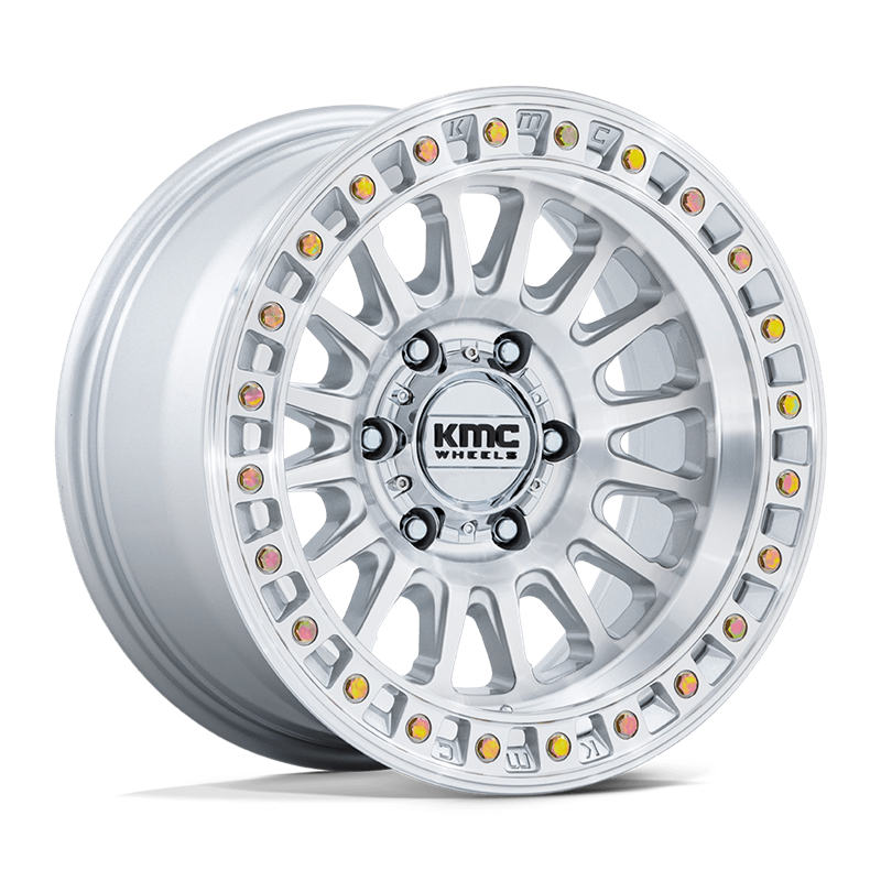 KMC | KM552 IMS 18x9.0 ET0 - GLOSS SILVER W/ MACHINED FACE