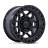 KMC | KM553 TORX 17x8.5 ET0 - MATTE BLACK W/ GLOSS BLACK LIP