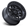 KMC | KM553 TORX 17x8.5 ET0 - MATTE BLACK W/ GLOSS BLACK LIP