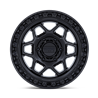 KMC | KM553 TORX 17x9.0 ET-12 - MATTE BLACK W/ GLOSS BLACK LIP