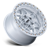 KMC | KM553 TORX 17x8.5 ET25 - GLOSS SILVER W/ MACHINED FACE