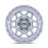 KMC | KM553 TORX 17x8.5 ET25 - GLOSS SILVER W/ MACHINED FACE