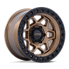 KMC | KM553 TORX 17x8.5 ET0 - MATTE BRONZE W GLOSS BLACK LIP