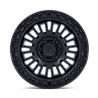 KMC | KM554 AZTEC 17x8.5 ET0 - MATTE BLACK W/ GLOSS BLACK LIP