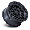 KMC | KM554 AZTEC 17x8.5 ET25 - MATTE BLACK W/ GLOSS BLACK LIP