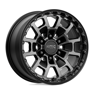 KMC | KM718 SUMMIT 17x8.5 ET18 - SATIN BLACK W/ GRAY TINT