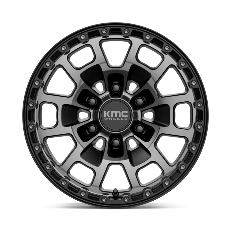 KMC | KM718 SUMMIT 17x8.5 ET18 - SATIN BLACK W/ GRAY TINT
