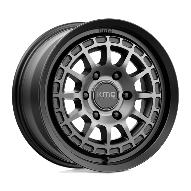 KMC | KM719 CANYON 17x8.0 ET35 - SATIN BLACK W/ GRAY TINT