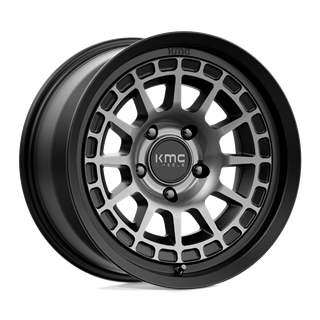 KMC | KM719 CANYON 17x8.5 ET0 - SATIN BLACK W/ GRAY TINT
