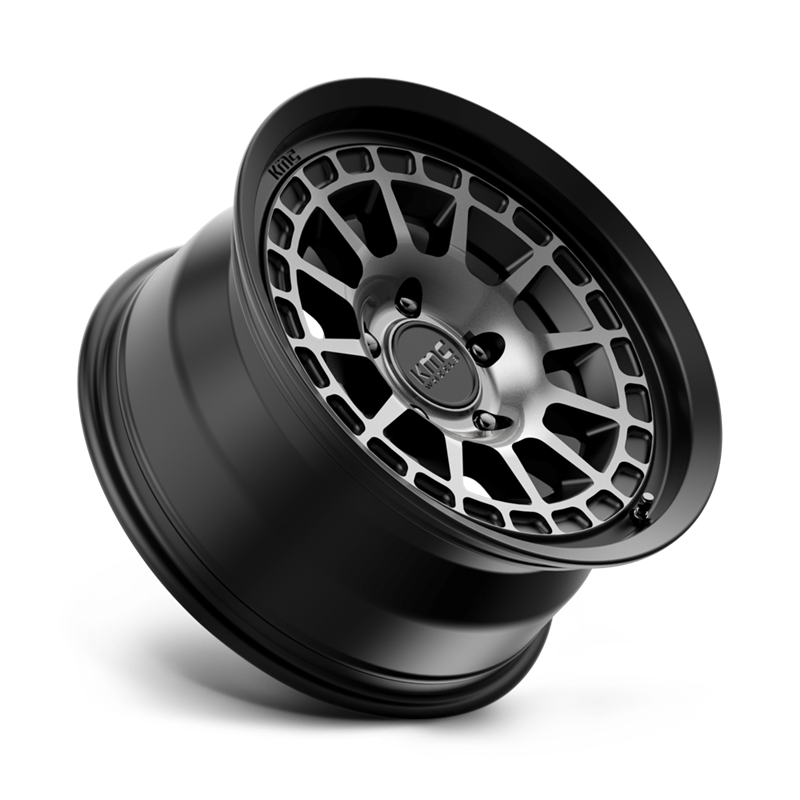 KMC | KM719 CANYON 17x8.5 ET0 - SATIN BLACK W/ GRAY TINT