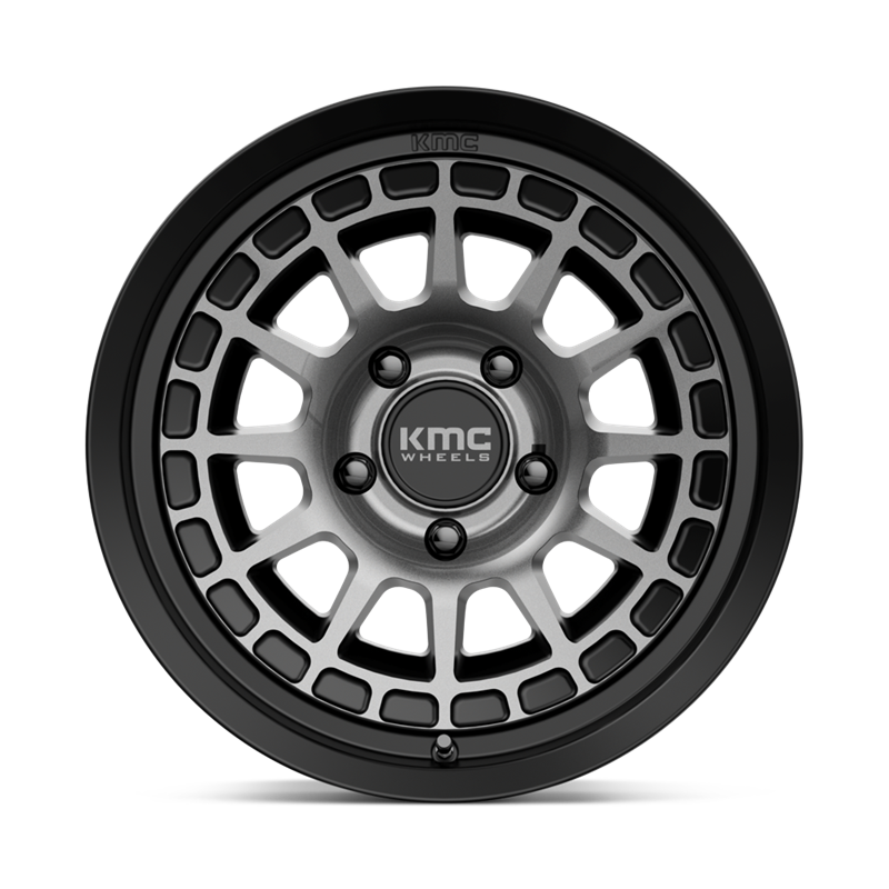 KMC | KM719 CANYON 17x8.5 ET0 - SATIN BLACK W/ GRAY TINT