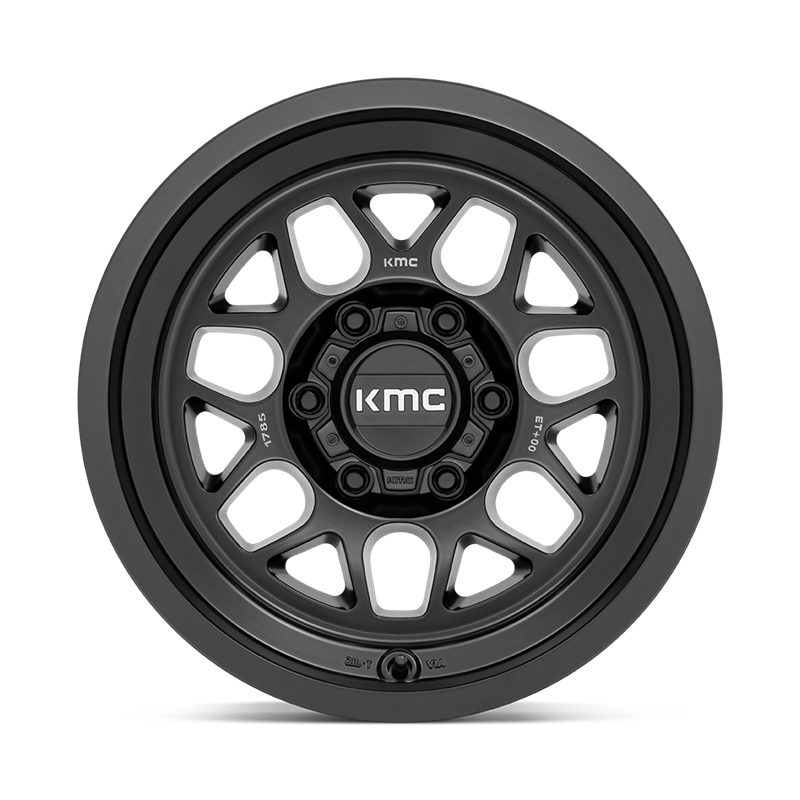 KMC | KM725 TERRA 17x9.0 ET-38 - SATIN BLACK