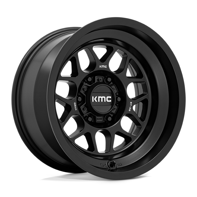 KMC | KM725 TERRA 17x9.0 ET-38 - SATIN BLACK