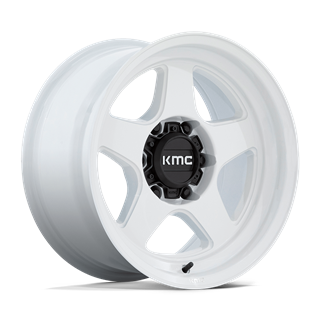 KMC | KM728 LOBO 17x8.5 ET-10 - GLOSS WHITE