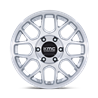 KMC | KM730 HATCHET 17x8.5 ET25 - GLOSS SILVER W/ MACHINED FACE