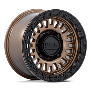 KMC | KS242 AZTEC BEADLOCK 15x7.0 ET38 - MATTE BRONZE W/ MATTE BLACK RING