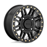 KMC | KS250 CAGE BEADLOCK 15x10.0 ET0 - SATIN BLACK W/ GLOSS BLACK RING