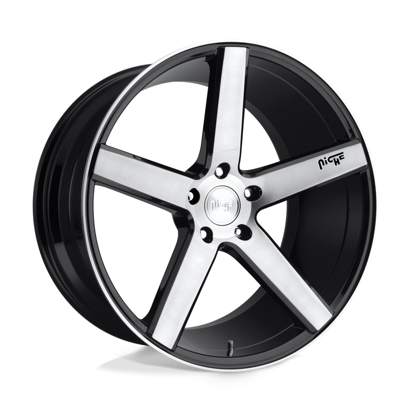 Niche Wheels | M124 MILAN 18x8.0 ET40 - GLOSS BLACK BRUSHED