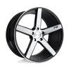 Niche Wheels | M124 MILAN 18x8.0 ET40 - GLOSS BLACK BRUSHED