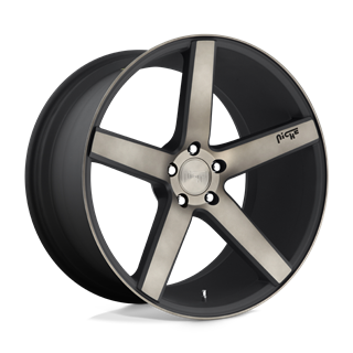 Niche Wheels | M134 MILAN 20x8.5 ET35 - MATTE BLACK MACHINED W/ DOUBLE DARK TINT