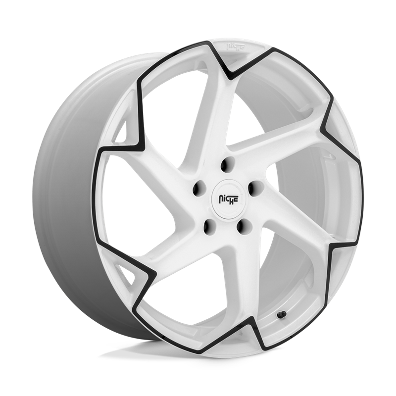Niche Wheels | M257 FLASH 20x10.5 ET40 - GLOSS WHITE W/ BLACK