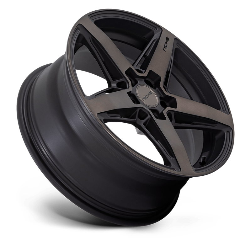 Niche Wheels | M271 TERAMO 18x8.0 ET30 - MATTE BLACK W/ DOUBLE DARK TINT FACE