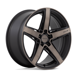Niche Wheels | M271 TERAMO 20x9.0 ET38 - MATTE BLACK W/ DOUBLE DARK TINT FACE