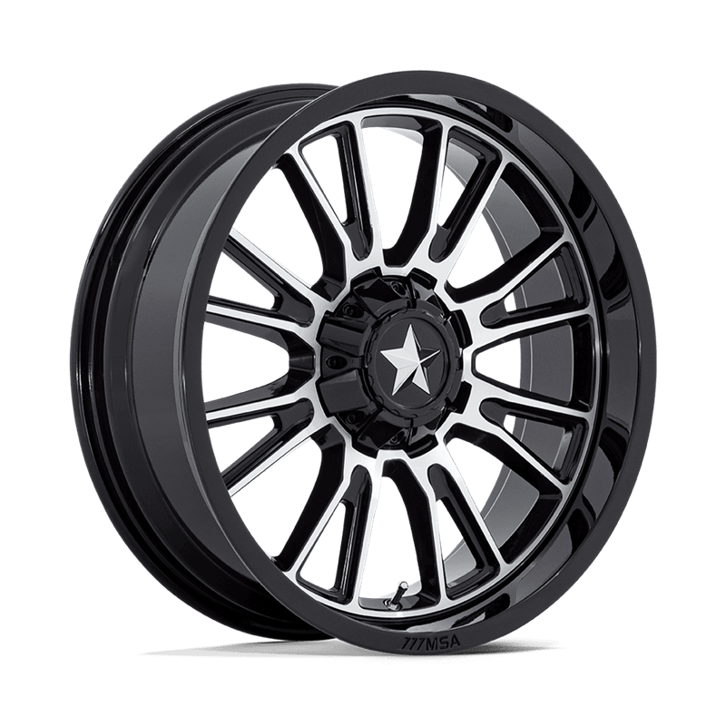 MSA Offroad | M51 THUNDERLIPS 20x7.0 ET0 - GLOSS BLACK MACHINED