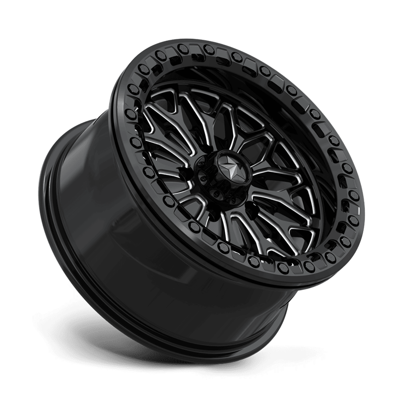 MSA Offroad | MA53 BOLO UTV BEADLOCK 15x7.0 ET10 - GLOSS BLACK MILLED