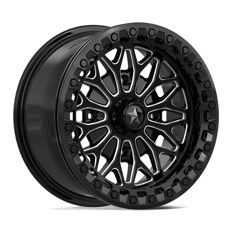 MSA Offroad | MA53 BOLO UTV BEADLOCK 15x7.0 ET10 - GLOSS BLACK MILLED